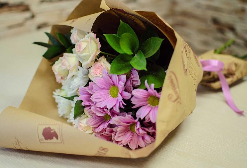 Букет цветов из: Розы и Хризантемы в Раменском