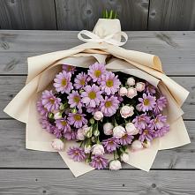 Букет цветов из:  Розы и Хризантемы #REPLACE_PRED# Раменском