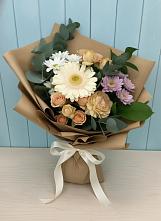 Букет цветов из:  Герберы и Хризантемы в Раменском
