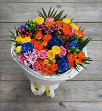 Букет цветов из:  Розы и Хризантемы в Раменском