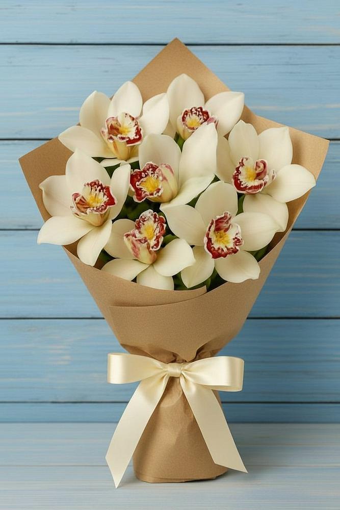 Букет цветов из: Орхидеи и Розы в Раменском