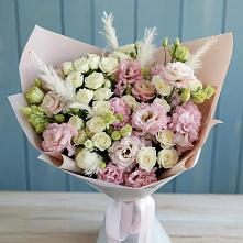 Букет цветов из:  Альстромерии и Розы в Раменском
